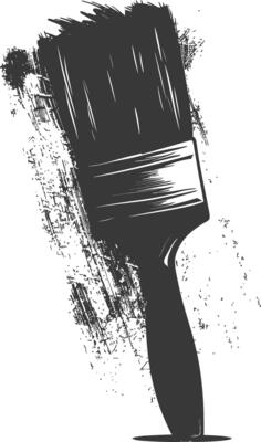 Silhouette brush for painting black color only
