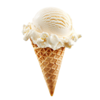 ice cream in a waffle cone png