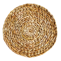 a round wicker basket png