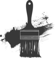 Silhouette brush for painting walls black color only vector