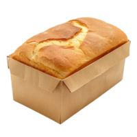 pão dentro uma cartão caixa png