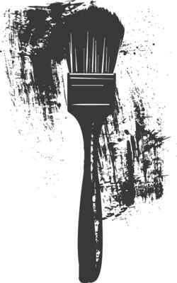 Silhouette brush for painting black color only