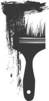 Silhouette brush for painting walls black color only vector