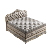 a bed with a mattress and a headboard png