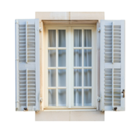 an open window with shutters png