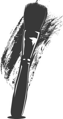 Silhouette brush for painting black color only