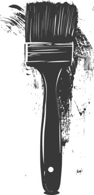 Silhouette brush for painting black color only