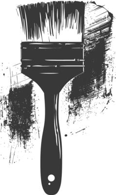 Silhouette brush for painting walls black color only