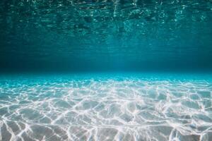 Calm and turquoise water for swimming and snorkeling underwater in Hawaii photo