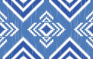 ikat seamless pattern vector