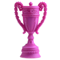 Elegant Pink Trophy Cup, Success Achievement png