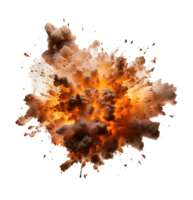 Fire explosion isolated on transparent background png