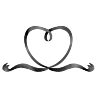 ribbon bow black png