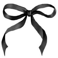 ribbon bow black png