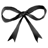 ribbon bow black png