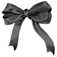 ribbon bow black png