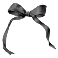 ribbon bow black png