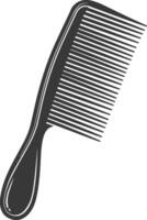 Silhouette comb black color only vector