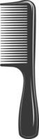 Silhouette comb black color only vector