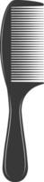 Silhouette comb black color only vector