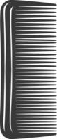 Silhouette comb black color only vector