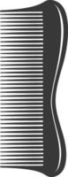 Silhouette comb black color only vector