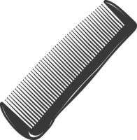 Silhouette comb black color only vector