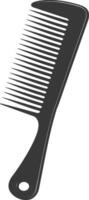 Silhouette comb black color only vector