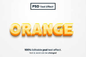 3D Editable Text Effect psd