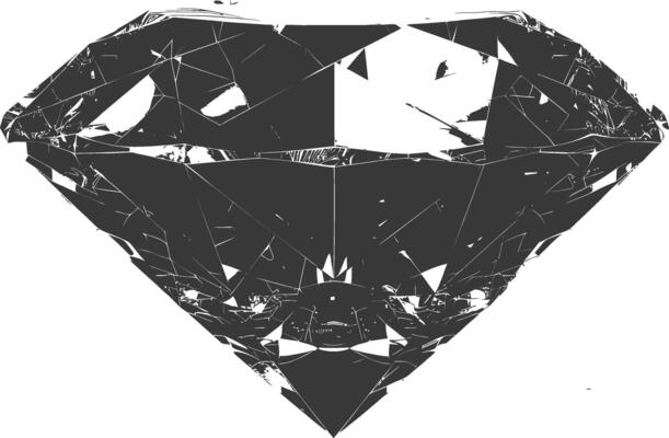 Silhouette diamond black color only
