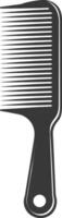 Silhouette comb black color only vector