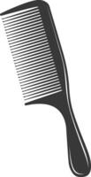 Silhouette comb black color only vector