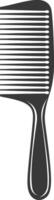 Silhouette comb black color only vector