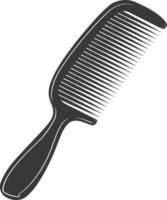 Silhouette comb black color only vector