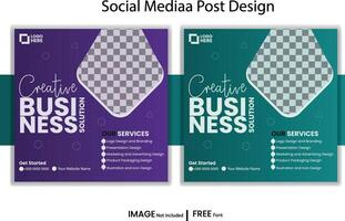 Creative Business Social Media post design vector