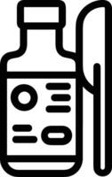 Bottle drink icon symbol image. Illustration of the drink water bottle glass design image vector