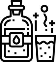 Bottle drink icon symbol image. Illustration of the drink water bottle glass design image vector