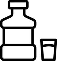 Bottle drink icon symbol image. Illustration of the drink water bottle glass design image vector