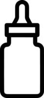 Bottle drink icon symbol image. Illustration of the drink water bottle glass design image vector