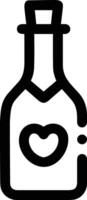 Bottle drink icon symbol image. Illustration of the drink water bottle glass design image vector