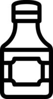 Bottle drink icon symbol image. Illustration of the drink water bottle glass design image vector