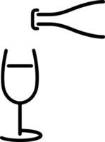 Bottle drink icon symbol image. Illustration of the drink water bottle glass design image vector