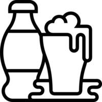 Bottle drink icon symbol image. Illustration of the drink water bottle glass design image vector