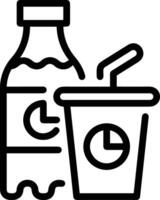 Bottle drink icon symbol image. Illustration of the drink water bottle glass design image vector