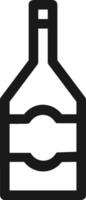 Bottle drink icon symbol image. Illustration of the drink water bottle glass design image vector