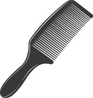 Silhouette comb black color only vector