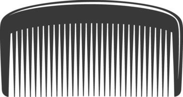 Silhouette comb black color only vector