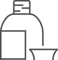 Bottle drink icon symbol image. Illustration of the drink water bottle glass design image vector