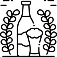 Bottle drink icon symbol image. Illustration of the drink water bottle glass design image vector