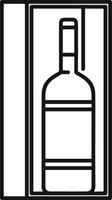 Bottle drink icon symbol image. Illustration of the drink water bottle glass design image vector